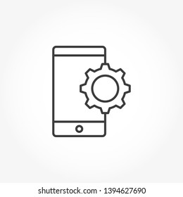 Technical Service vector out line icon