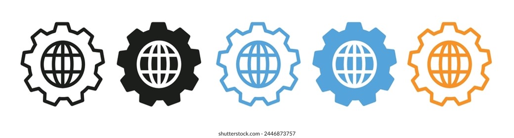 Technical Service Worker Icon with Tools for Repair and Maintenance