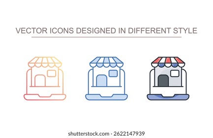 Technical Shop icon design with white background stock illustration