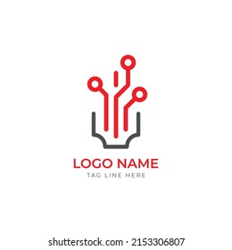 Technical Simple Logo Design And Free Vector.