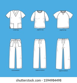 technical sketches basic garment library