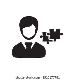 Technical solution, service, Puzzle solution icon