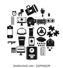 Technical specialist icons set. Simple set of 25 technical specialist icons for web isolated on white background