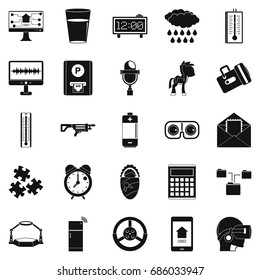 Technical specialist icons set. Simple set of 25 technical specialist icons for web isolated on white background