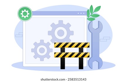 Technical Specialist Illustration concept. A flat illustration isolated on white background.