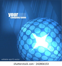 Technical Sphere Background