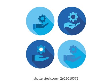 Technical support and construction tools icon set, technical support icons, construction tools icons, repair service icons