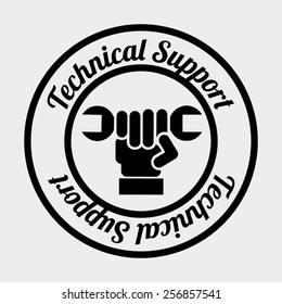 technical support design, vector illustration eps10 graphic 