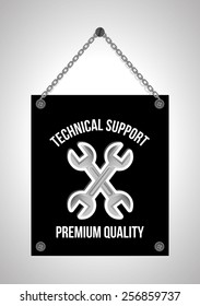 technical support design, vector illustration eps10 graphic 