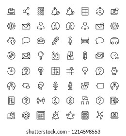 Technical support flat icon set. Single high quality outline symbol of info for web design or mobile app. Thin line signs for design logo, visit card, etc. Outline logo of technical support