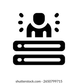 Icono de glifo de Asistencia técnica. Icono de Vector fuerte y sólido para Sitios web, interfaces móviles, presentaciones y marca visual. Alta calidad y fácil de editar.