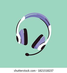 Technical Support Headset. Wireless Headphone. Call Center.