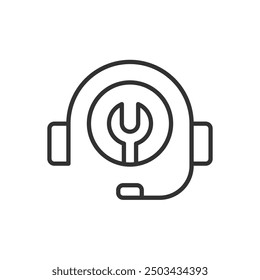 Symbol "Technischer Support" - Call Center-Symbol