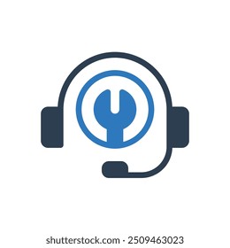 Symbol "Technischer Support" - Call Center-Symbol
