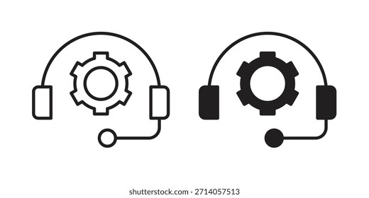 Icono de Asistencia técnica doodle gráfico, boceto, dibujo de contorno Ilustración vectorial