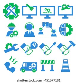 technical support icon set