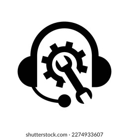 Technical Support icon. Simple vector graphics.