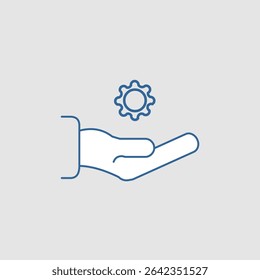 Technical support icon, smart arts for ux ui, new modern icon, editable icon for project, vector illustration file, popular icon isolated.