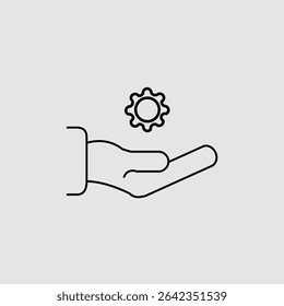 Ícone de suporte técnico, smart arts para ux ui, novo ícone moderno, ícone editável para projeto, arquivo de ilustração vetorial, ícone popular isolado.