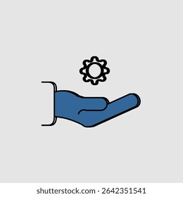Ícone de suporte técnico, smart arts para ux ui, novo ícone moderno, ícone editável para projeto, arquivo de ilustração vetorial, ícone popular isolado.
