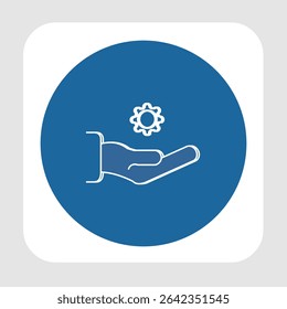 Ícone de suporte técnico, smart arts para ux ui, novo ícone moderno, ícone editável para projeto, arquivo de ilustração vetorial, ícone popular isolado.