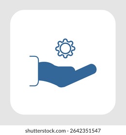 Ícone de suporte técnico, smart arts para ux ui, novo ícone moderno, ícone editável para projeto, arquivo de ilustração vetorial, ícone popular isolado.
