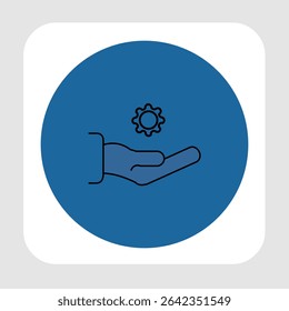 Ícone de suporte técnico, smart arts para ux ui, novo ícone moderno, ícone editável para projeto, arquivo de ilustração vetorial, ícone popular isolado.