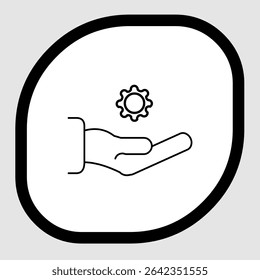 Ícone de suporte técnico, smart arts para ux ui, novo ícone moderno, ícone editável para projeto, arquivo de ilustração vetorial, ícone popular isolado.