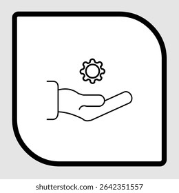 Technical support icon, smart arts for ux ui, new modern icon, editable icon for project, vector illustration file, popular icon isolated.