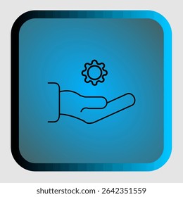 Ícone de suporte técnico, smart arts para ux ui, novo ícone moderno, ícone editável para projeto, arquivo de ilustração vetorial, ícone popular isolado.