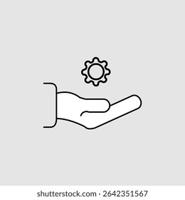 Ícone de suporte técnico, smart arts para ux ui, novo ícone moderno, ícone editável para projeto, arquivo de ilustração vetorial, ícone popular isolado.