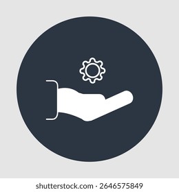 Ícone de suporte técnico, smart arts para ux ui, novo ícone moderno, ícone editável para projeto, arquivo de ilustração vetorial, ícone popular isolado.