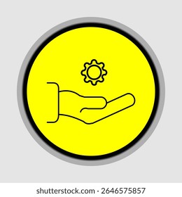 Ícone de suporte técnico, smart arts para ux ui, novo ícone moderno, ícone editável para projeto, arquivo de ilustração vetorial, ícone popular isolado.