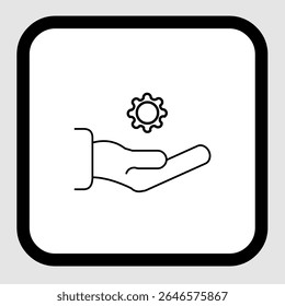 Ícone de suporte técnico, smart arts para ux ui, novo ícone moderno, ícone editável para projeto, arquivo de ilustração vetorial, ícone popular isolado.