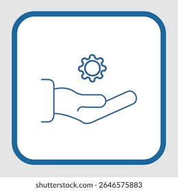 Ícone de suporte técnico, smart arts para ux ui, novo ícone moderno, ícone editável para projeto, arquivo de ilustração vetorial, ícone popular isolado.
