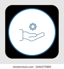 Ícone de suporte técnico, smart arts para ux ui, novo ícone moderno, ícone editável para projeto, arquivo de ilustração vetorial, ícone popular isolado.