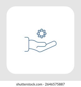 Ícone de suporte técnico, smart arts para ux ui, novo ícone moderno, ícone editável para projeto, arquivo de ilustração vetorial, ícone popular isolado.