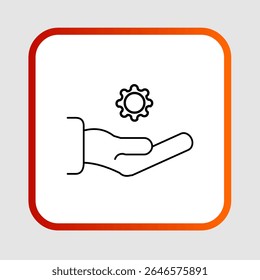 Ícone de suporte técnico, smart arts para ux ui, novo ícone moderno, ícone editável para projeto, arquivo de ilustração vetorial, ícone popular isolado.
