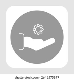 Ícone de suporte técnico, smart arts para ux ui, novo ícone moderno, ícone editável para projeto, arquivo de ilustração vetorial, ícone popular isolado.