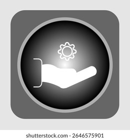 Ícone de suporte técnico, smart arts para ux ui, novo ícone moderno, ícone editável para projeto, arquivo de ilustração vetorial, ícone popular isolado.