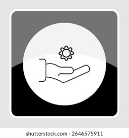 Ícone de suporte técnico, smart arts para ux ui, novo ícone moderno, ícone editável para projeto, arquivo de ilustração vetorial, ícone popular isolado.
