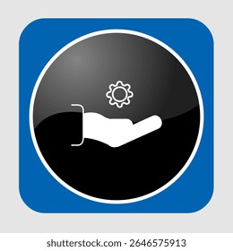 Ícone de suporte técnico, smart arts para ux ui, novo ícone moderno, ícone editável para projeto, arquivo de ilustração vetorial, ícone popular isolado.