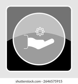 Ícone de suporte técnico, smart arts para ux ui, novo ícone moderno, ícone editável para projeto, arquivo de ilustração vetorial, ícone popular isolado.