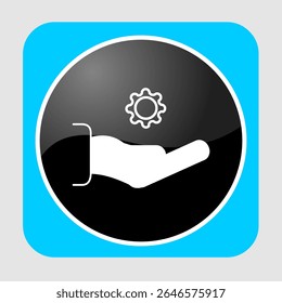 Ícone de suporte técnico, smart arts para ux ui, novo ícone moderno, ícone editável para projeto, arquivo de ilustração vetorial, ícone popular isolado.