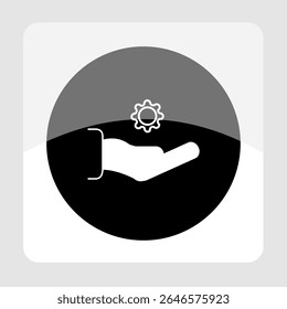 Ícone de suporte técnico, smart arts para ux ui, novo ícone moderno, ícone editável para projeto, arquivo de ilustração vetorial, ícone popular isolado.