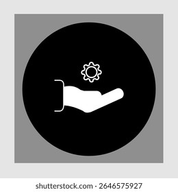 Ícone de suporte técnico, smart arts para ux ui, novo ícone moderno, ícone editável para projeto, arquivo de ilustração vetorial, ícone popular isolado.