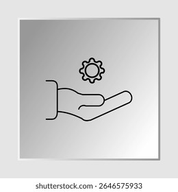 Ícone de suporte técnico, smart arts para ux ui, novo ícone moderno, ícone editável para projeto, arquivo de ilustração vetorial, ícone popular isolado.