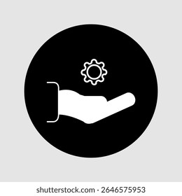 Ícone de suporte técnico, smart arts para ux ui, novo ícone moderno, ícone editável para projeto, arquivo de ilustração vetorial, ícone popular isolado.