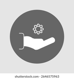 Ícone de suporte técnico, smart arts para ux ui, novo ícone moderno, ícone editável para projeto, arquivo de ilustração vetorial, ícone popular isolado.