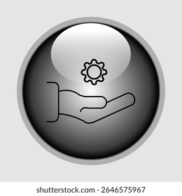 Ícone de suporte técnico, smart arts para ux ui, novo ícone moderno, ícone editável para projeto, arquivo de ilustração vetorial, ícone popular isolado.